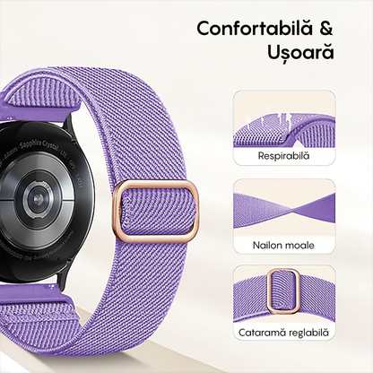 Curea Braided Classic - Samsung Galaxy Watch S3 Frontier/S3 Classic/3 45mm/46mm/Gear S3 - 22mm - Mov