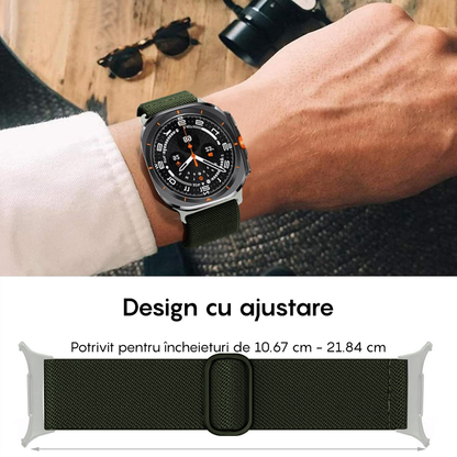 Curea Braided Classic - Samsung Galaxy Watch Ultra - Verde