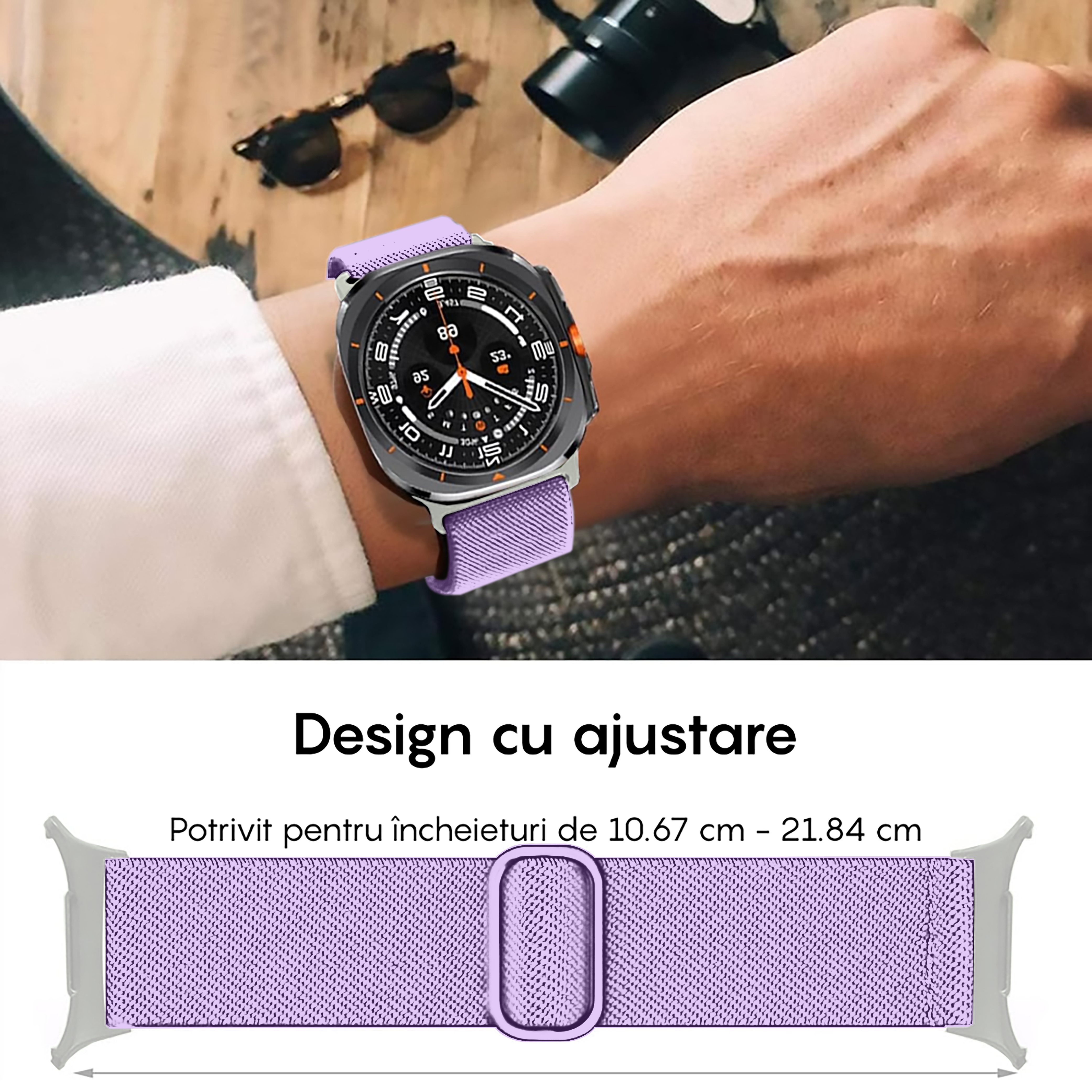 Curea Braided Classic - Samsung Galaxy Watch Ultra - Mov