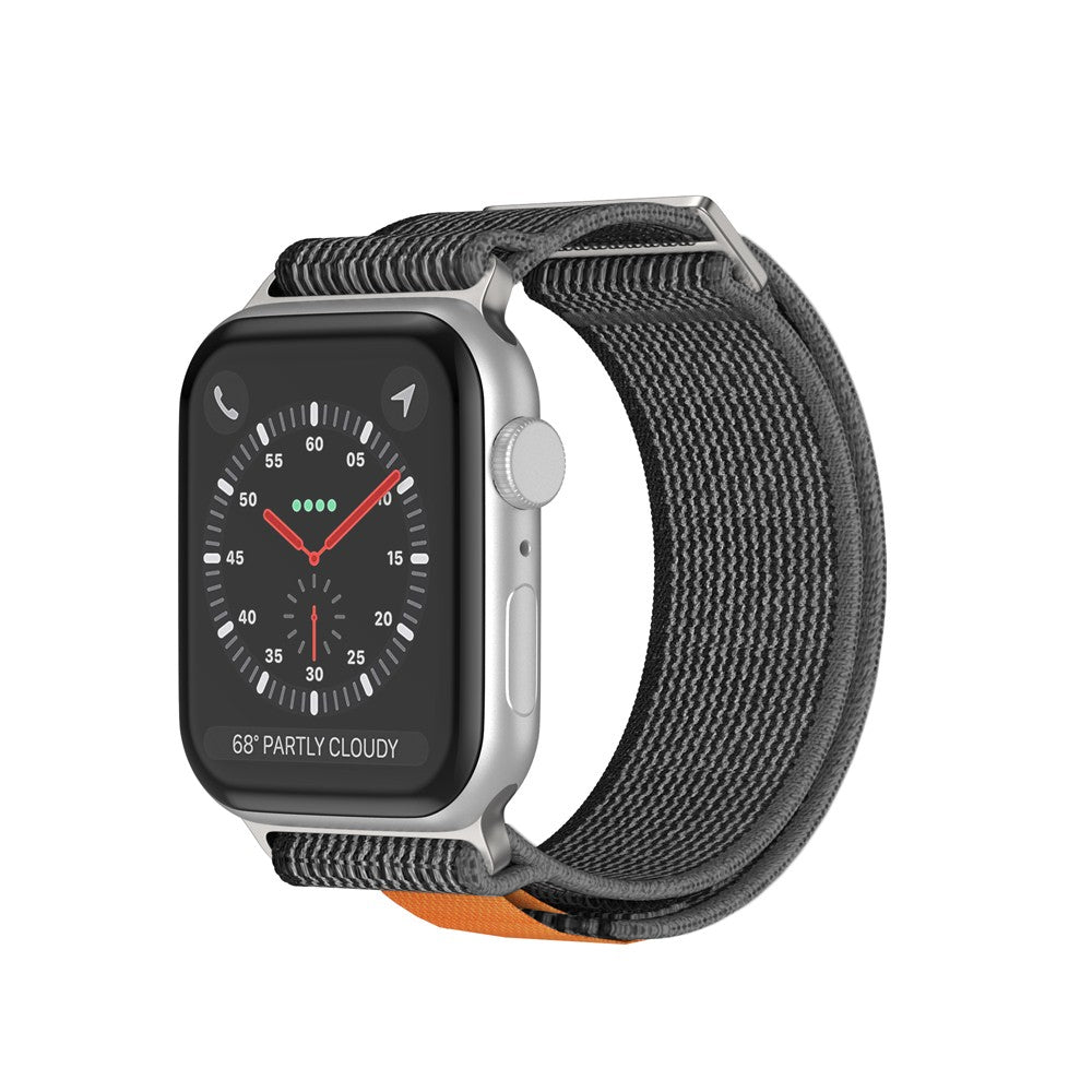 Curea Trail Scout - Apple Watch 1/2/3/4/5/6/7/8/9/10/11/SE/SE2/SE3 - 38/40/41/42 MM - Negru/Gri