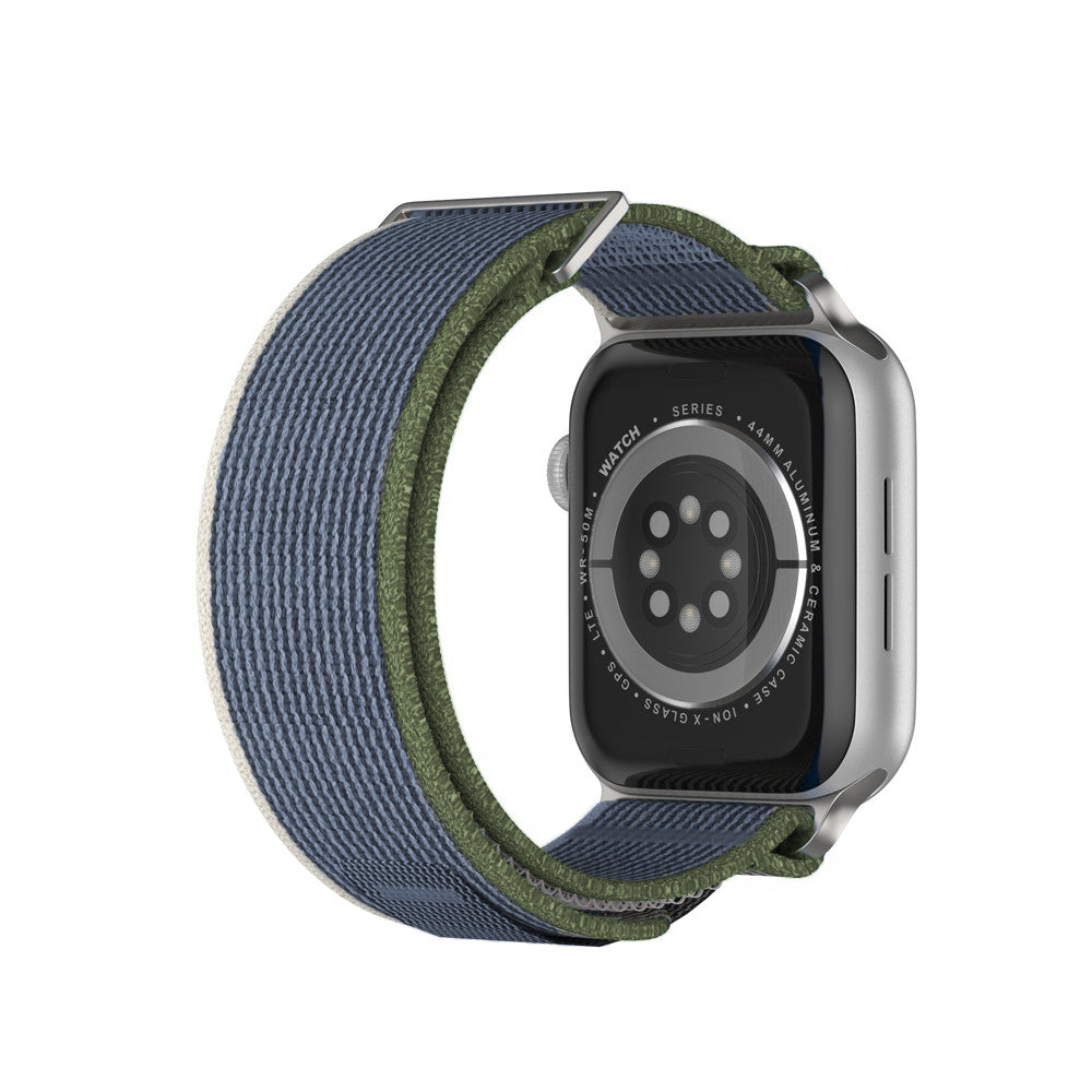 Curea Trail Scout - Apple Watch 1/2/3/4/5/6/7/8/9/10/11/SE/SE2/SE3 - 38/40/41/42 MM - Verde Alb