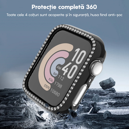 Carcasa Diamond - Apple Watch 4/5/6/SE - 40MM - Negru