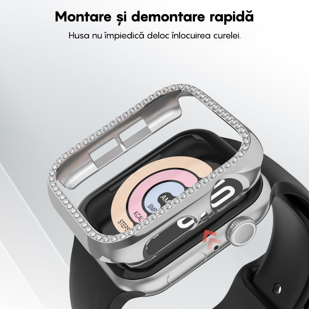 Carcasa Diamond - Apple Watch 4/5/6/SE - 40MM - Silver