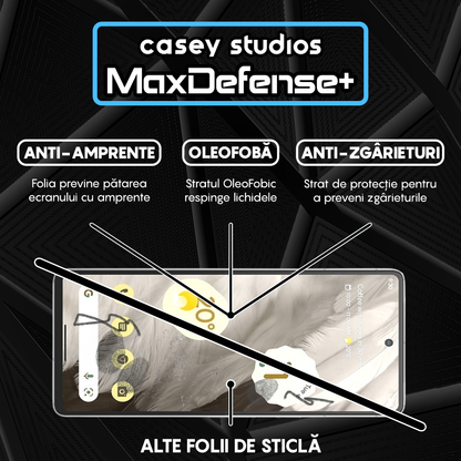 Folie Sticla MaxDefense+ - Google Pixel 7 - Negru