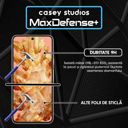 Folie Sticla MaxDefense+ - Google Pixel 8 - Negru