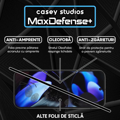 Folie Sticla MaxDefense+ - Google Pixel 9 - Negru