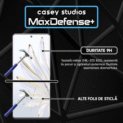 Folie Sticla MaxDefense+ - Honor 70 - Negru
