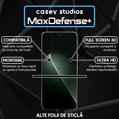Folie Sticla MaxDefense+ - Honor GT - Negru