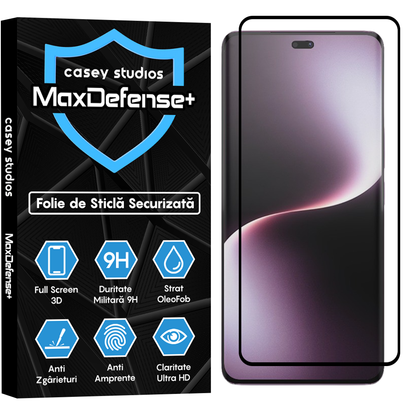 Folie Sticla MaxDefense+ - Honor Magic7 Lite - Negru