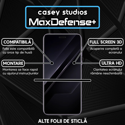 Folie Sticla MaxDefense+ - Honor Magic7 RSR Porsche Design - Negru