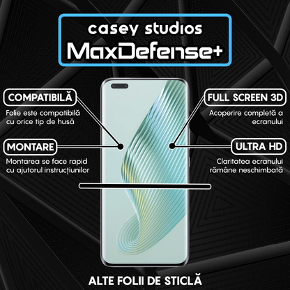 Folie Sticla MaxDefense+ - Honor Magic5 Pro - Negru