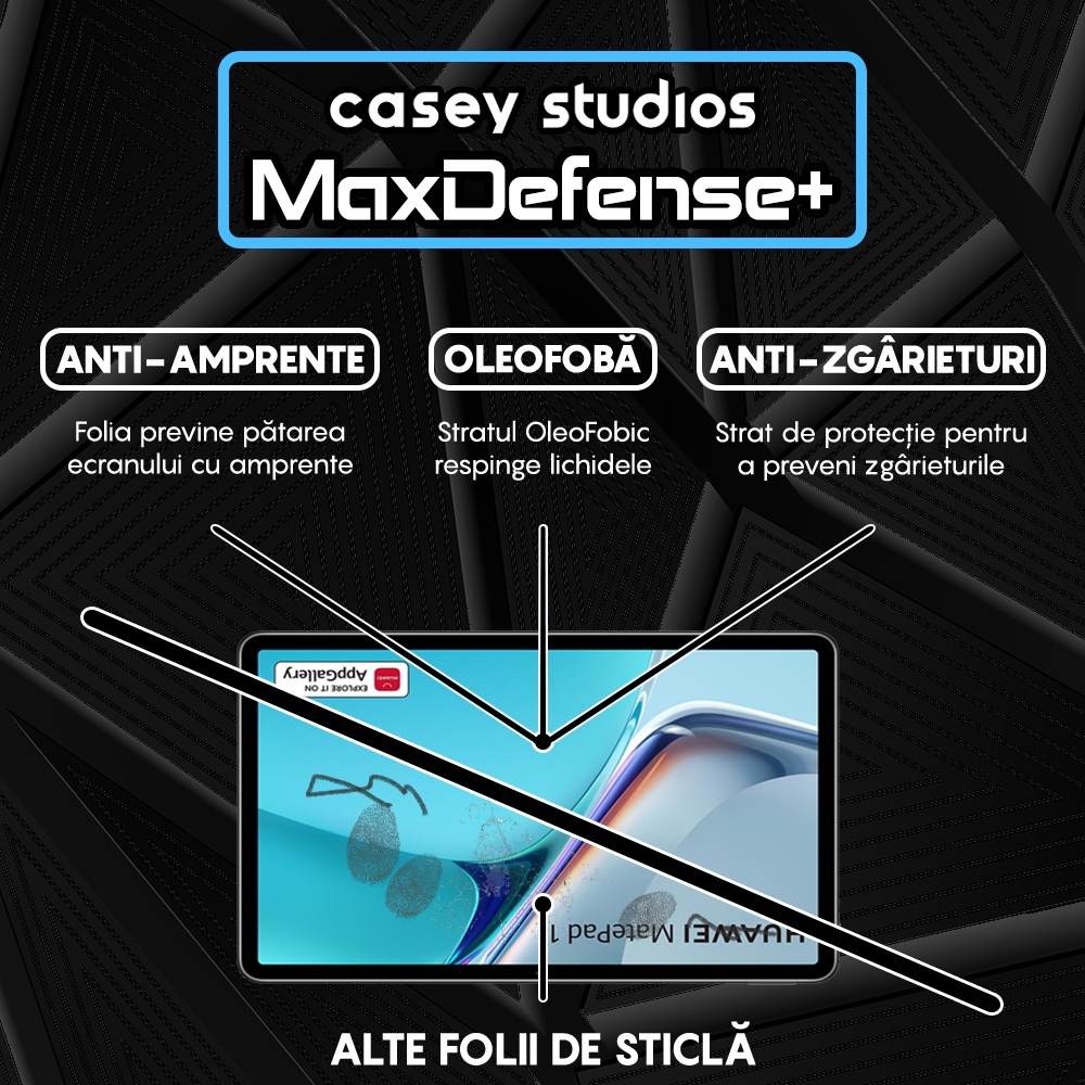 Folie Sticla MaxDefense+ - Huawei MatePad 11.5 S - Clear