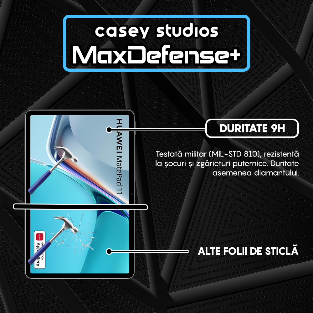 Folie Sticla MaxDefense+ - Huawei MatePad 11.5 S - Clear