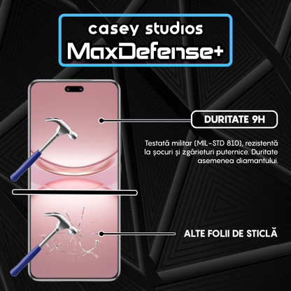 Folie Sticla MaxDefense+ - Huawei nova 12 Pro - Negru