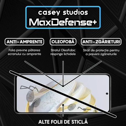 Folie Sticla MaxDefense+ - Huawei nova 12 SE - Negru