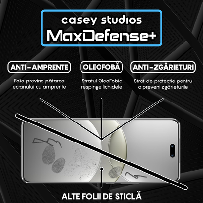 Folie Sticla MaxDefense+ - Huawei nova 12 Ultra - Negru