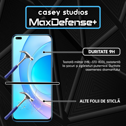 Folie Sticla MaxDefense+ - Honor 50 Lite/Huawei nova 8i - Negru