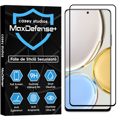 Folie Sticla MaxDefense+ - Honor Magic 4 Lite 5G - Negru