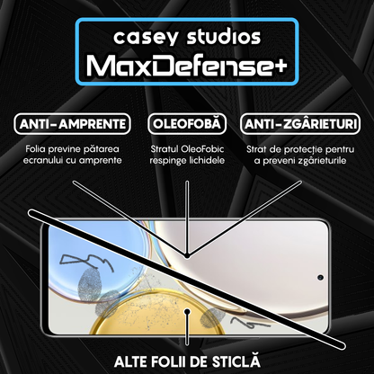 Folie Sticla MaxDefense+ - Honor Magic 4 Lite 5G - Negru