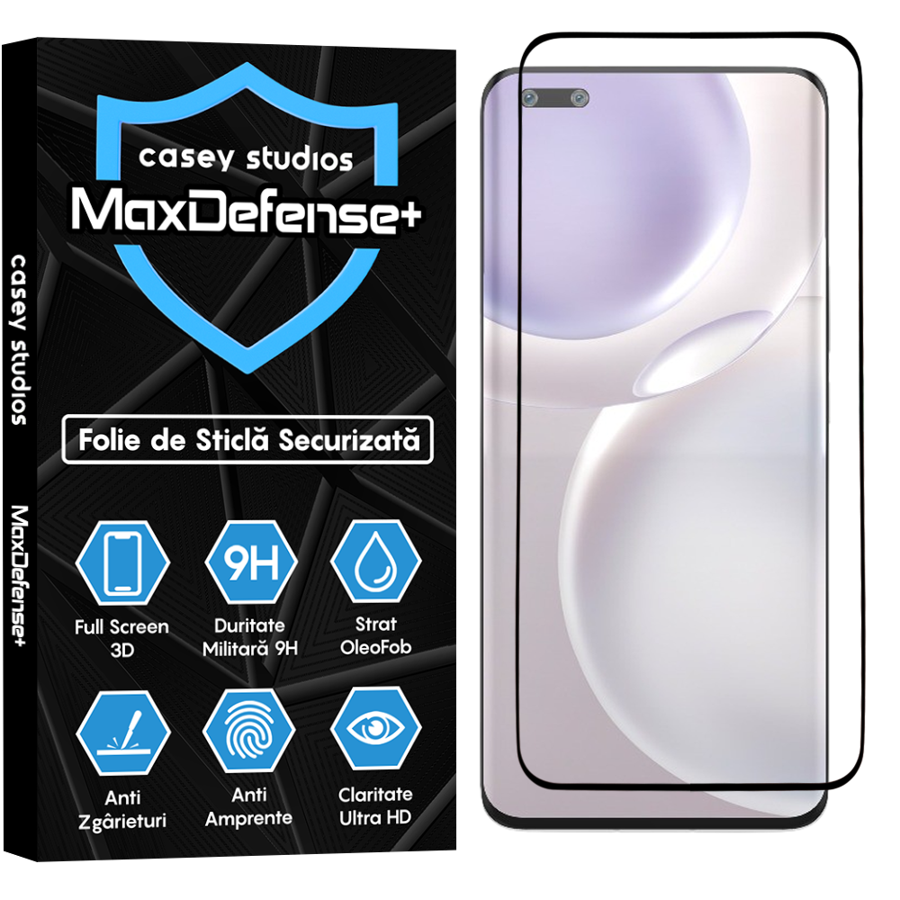 Folie Sticla MaxDefense+ - Honor Magic 4 Pro - Negru