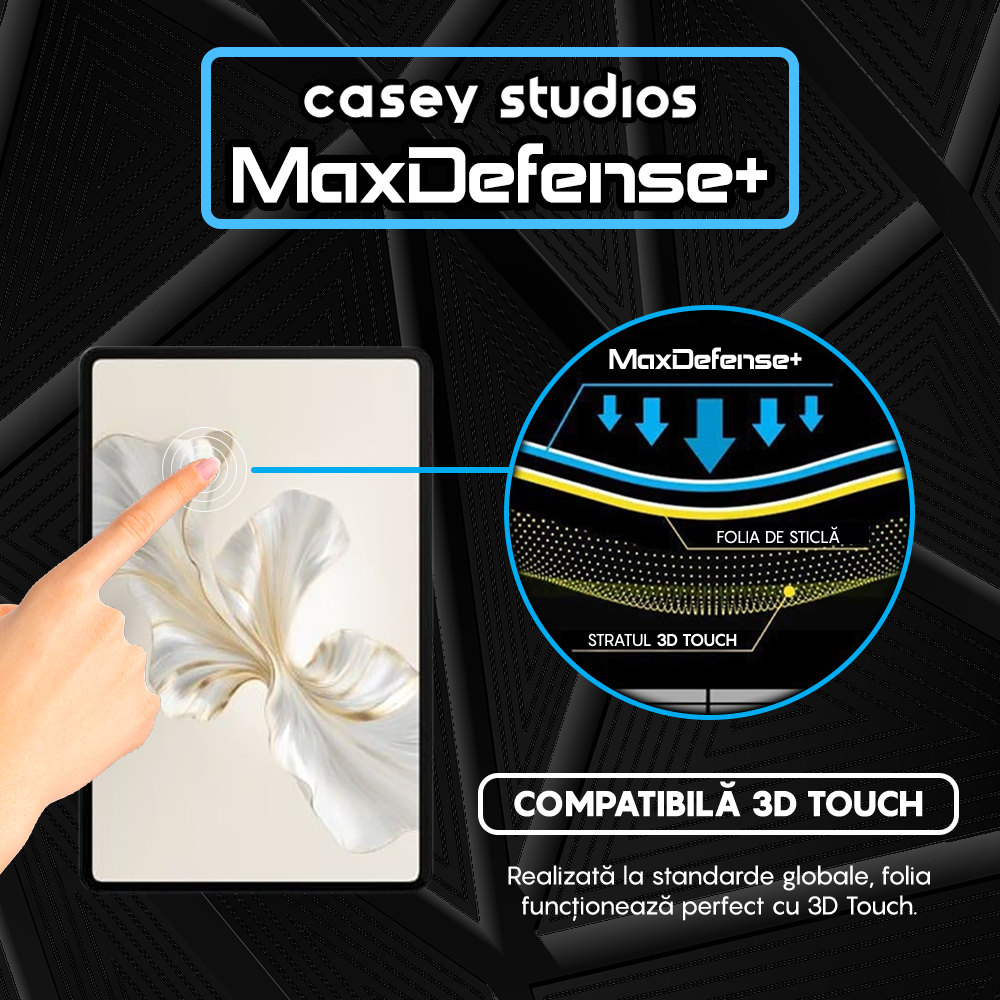 Folie Sticla MaxDefense+ - Honor Pad 9 Pro - Clear