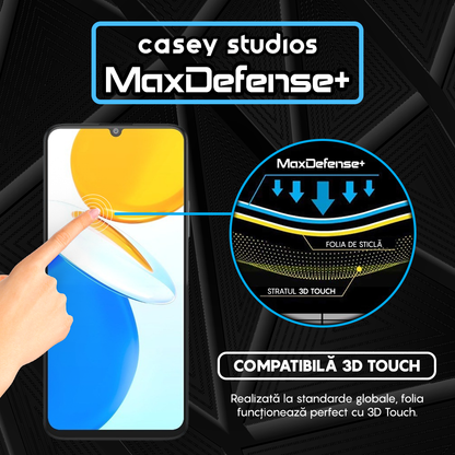 Folie Sticla MaxDefense+ - Honor X7 - Negru