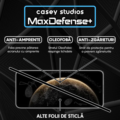 Folie Sticla MaxDefense+ - Huawei Pura 70 Ultra/70 Pro/70 Pro Plus - Negru