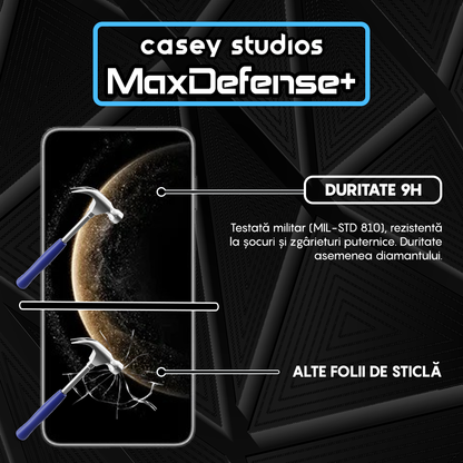 Folie Sticla MaxDefense+ - Huawei Pura 70 Ultra/70 Pro/70 Pro Plus - Negru