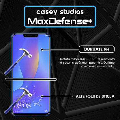 Folie Sticla MaxDefense+ - Huawei Honor 10 Lite/Honor 20 Lite/P Smart 2019/P Smart Plus 2019 - Negru