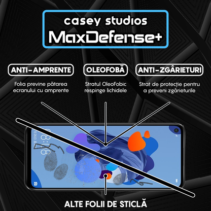 Folie Sticla MaxDefense+ - Huawei Honor 20/Honor 20 Pro/Mate 30 Lite/Nova 5T - Negru