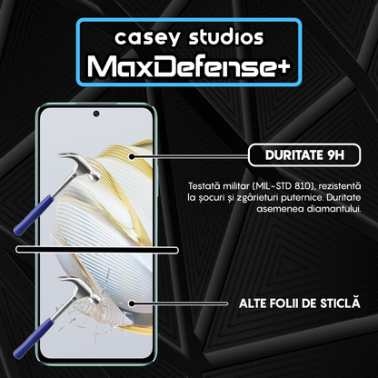 Folie Sticla MaxDefense+ - Huawei nova 10 SE - Negru