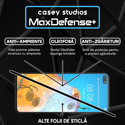 Folie Sticla MaxDefense+ - Huawei P40 - Negru
