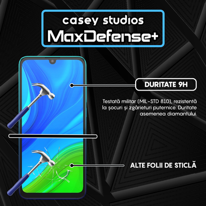 Folie Sticla MaxDefense+ - Huawei P Smart 2020 - Negru