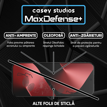 Folie Sticla MaxDefense+ - Huawei Pura 80 Pro - Negru