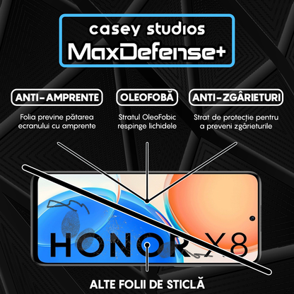 Folie Sticla MaxDefense+ - Honor X6/X8 5G - Negru