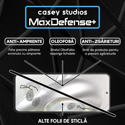 Folie Sticla MaxDefense+ - Motorola Edge 30 Neo - Negru