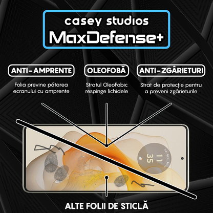 Folie Sticla MaxDefense+ - Motorola Moto G Stylus 5G 2024 - Negru