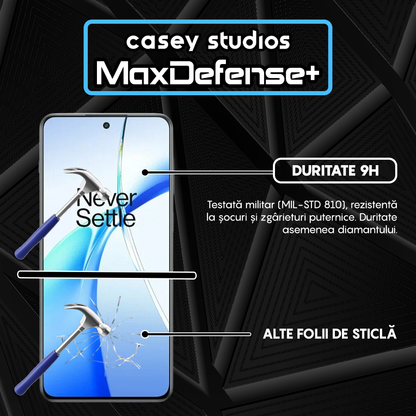 Folie Sticla MaxDefense+ - OnePlus Ace 2 - Negru