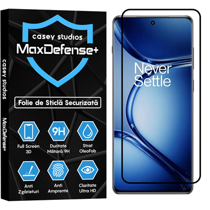 Folie Sticla MaxDefense+ - OnePlus Ace 2 Pro - Negru