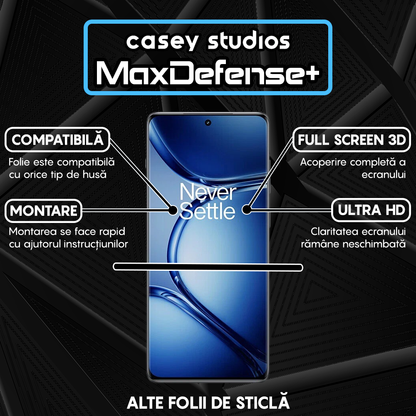 Folie Sticla MaxDefense+ - OnePlus Ace 2 Pro - Negru