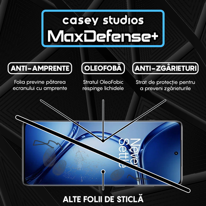 Folie Sticla MaxDefense+ - OnePlus Ace 2 Pro - Negru