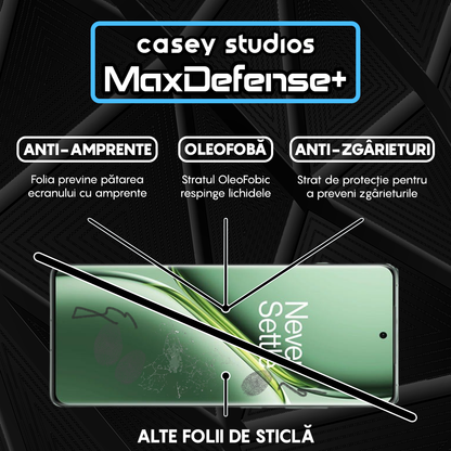 Folie Sticla MaxDefense+ - OnePlus Ace 3 Pro - Negru