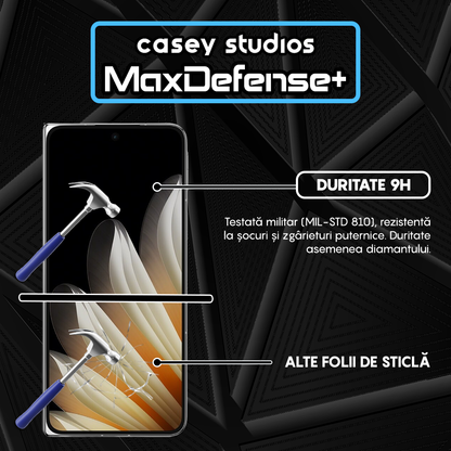 Folie Sticla MaxDefense+ - Oppo Find N5 - Negru