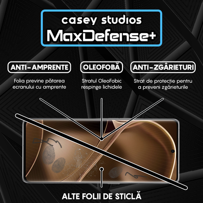Folie Sticla MaxDefense+ - Oppo Find X6 Pro - Negru
