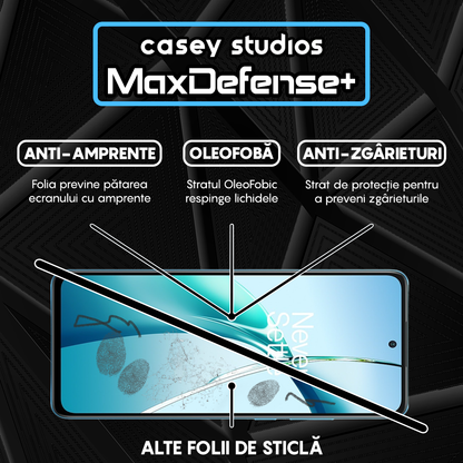 Folie Sticla MaxDefense+ - OnePlus Nord CE4 Lite - Negru