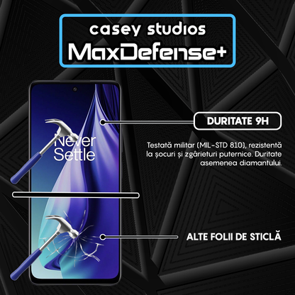 Folie Sticla MaxDefense+ - OnePlus Nord N30 SE - Negru