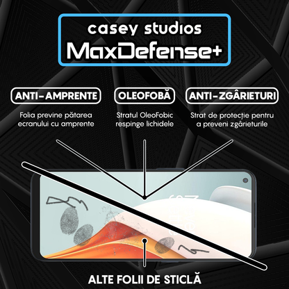 Folie Sticla MaxDefense+ - OnePlus Nord CE 2 Lite 5G/Nord N100 - Negru