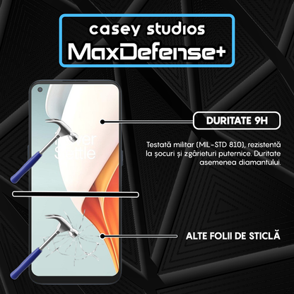 Folie Sticla MaxDefense+ - OnePlus Nord CE 2 Lite 5G/Nord N100 - Negru