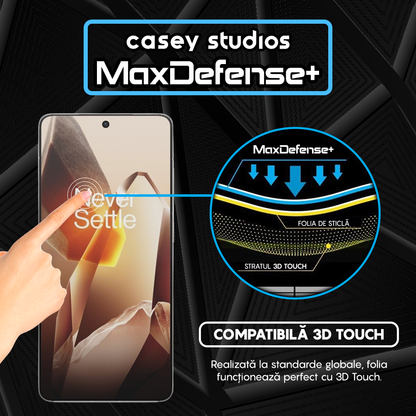Folie Sticla MaxDefense+ - OnePlus 13R - Negru