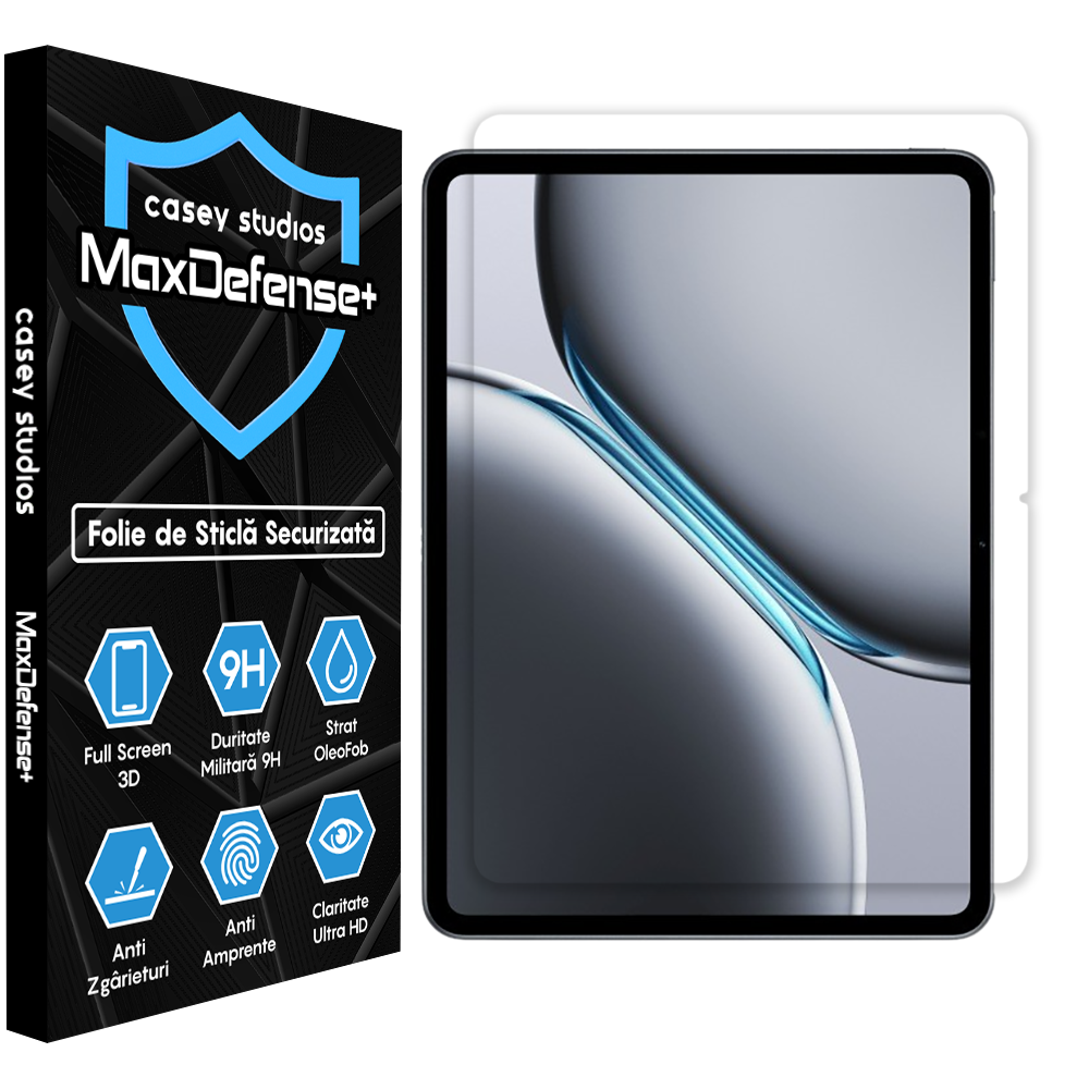 Folie Sticla MaxDefense+ - OnePlus Pad 2 - Clear